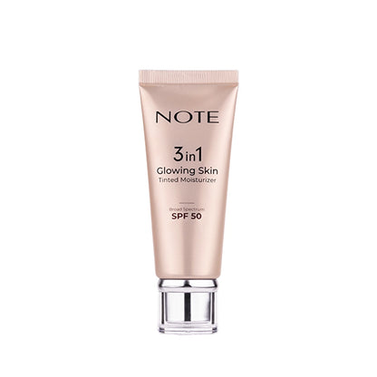 Note 3 in 1 Glowing Skin Tinted Moisturizer 50 SPF Radiant Illuminating Cream