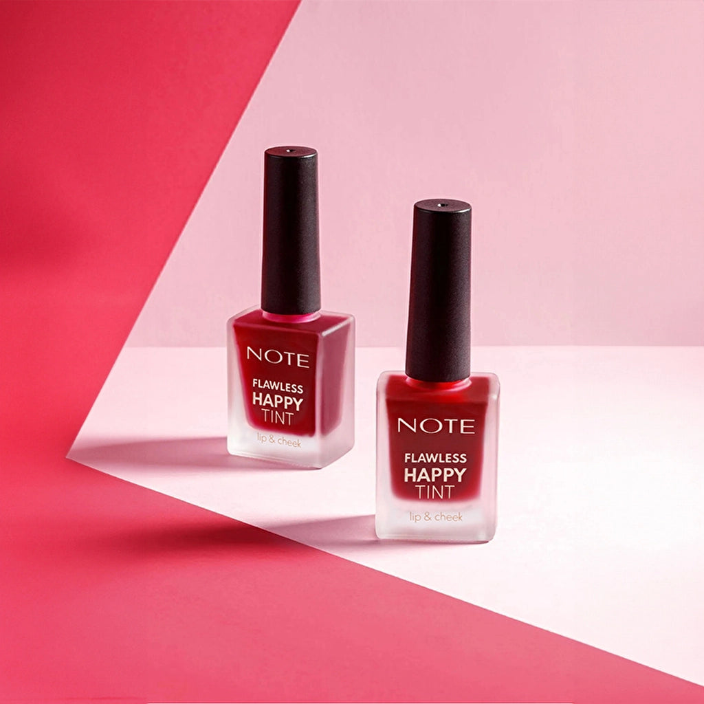 Note Flawless Happy Tint Lip &amp; Cheek Lip and Cheek Coloring Liquid Blush 03 Sweet Pink