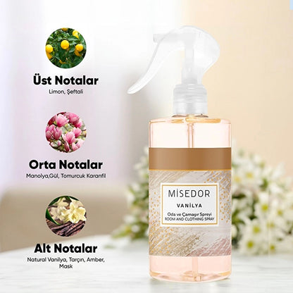 Misedor Vanilla Room Fragrance and Laundry Perfume 330 ml
