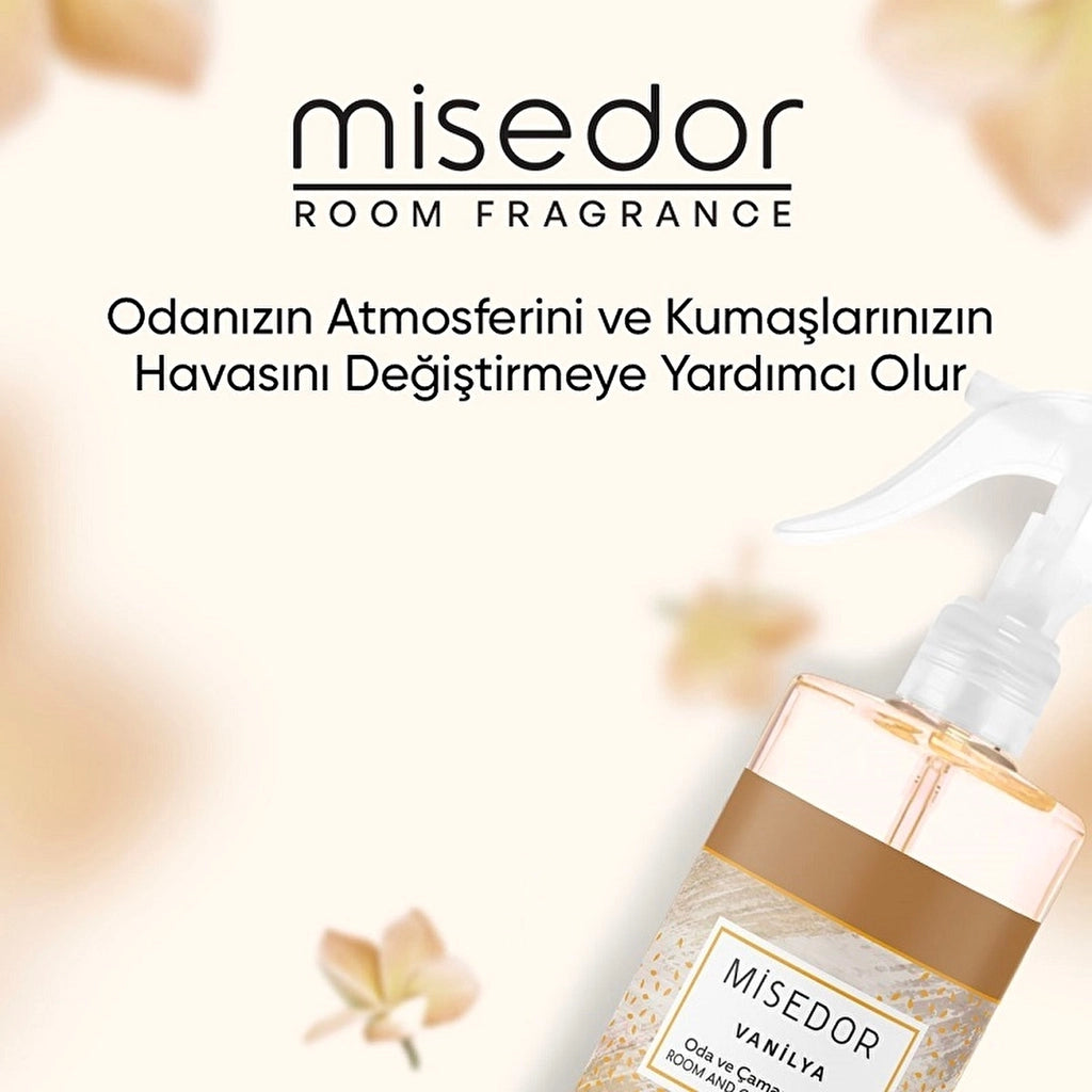 Misedor Vanilla Room Fragrance and Laundry Perfume 330 ml