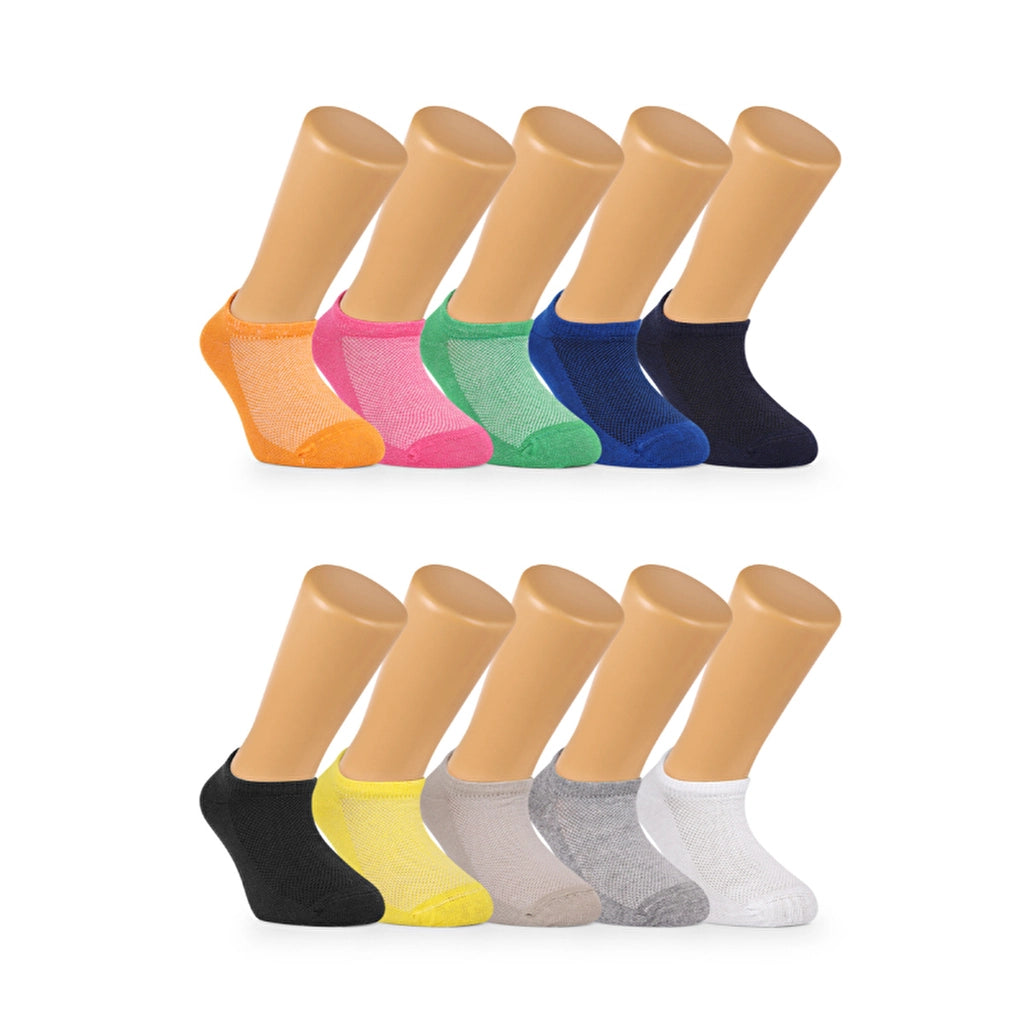 Ozzy Socks Child 10 Pcs Seamless Cotton Baby Kids Booties Socks 5/7 Years