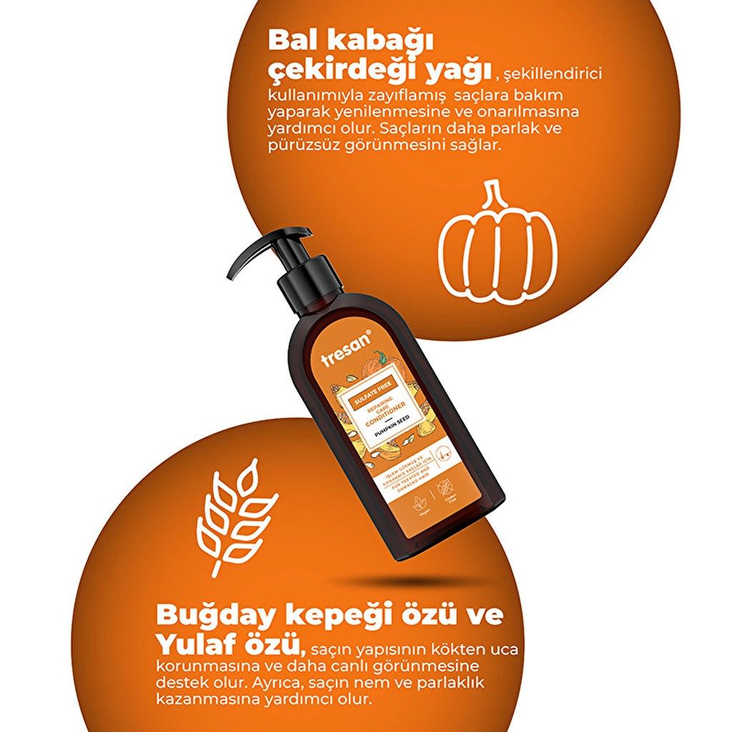 Tresan Pumpkin Seed Repairing Sulfate-Free Conditioner 300 ml