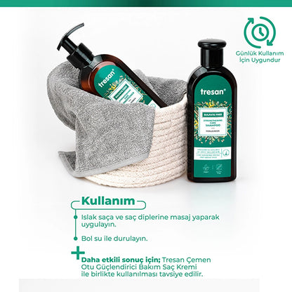 Tresan Fenugreek Strengthening Sulfate-Free Care Shampoo 300 ml