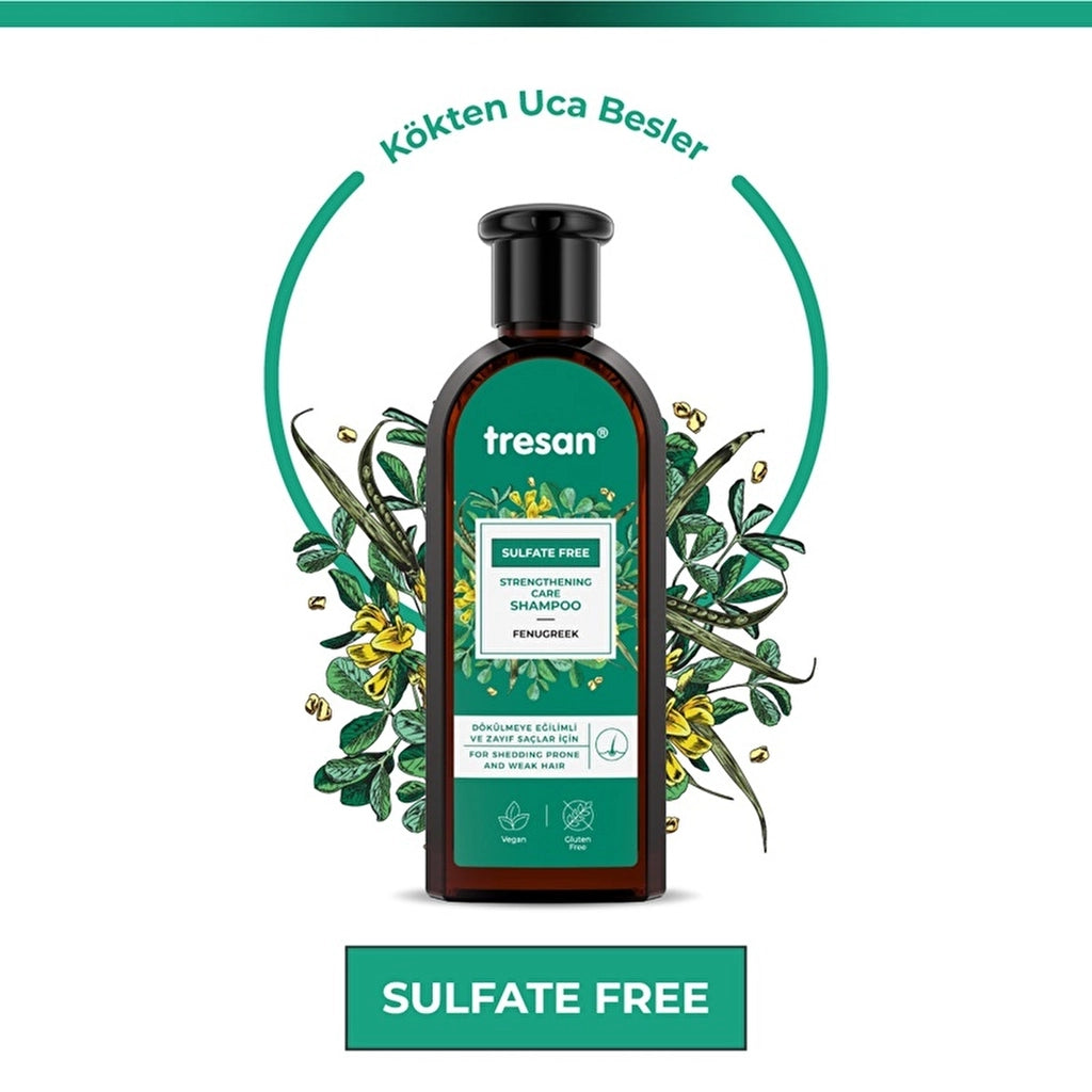 Tresan Fenugreek Strengthening Sulfate-Free Care Shampoo 300 ml