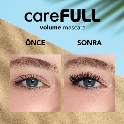 Flormar CareFull Volume Lash Strengthening Plumping Mascara 000 Black