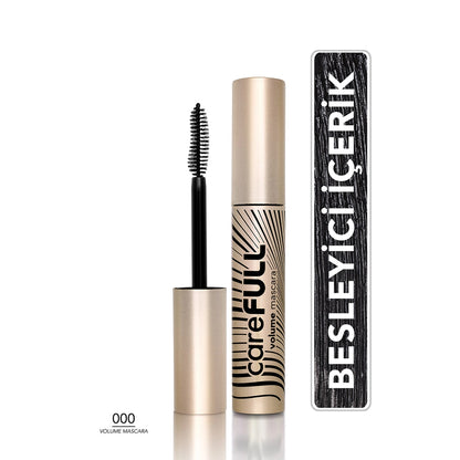 Flormar CareFull Volume Lash Strengthening Plumping Mascara 000 Black