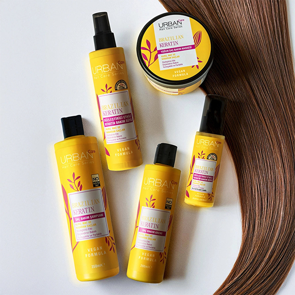 Urban Care Brazilian Keratin Hair Care Shampoo with Straightening Effect 350 ml