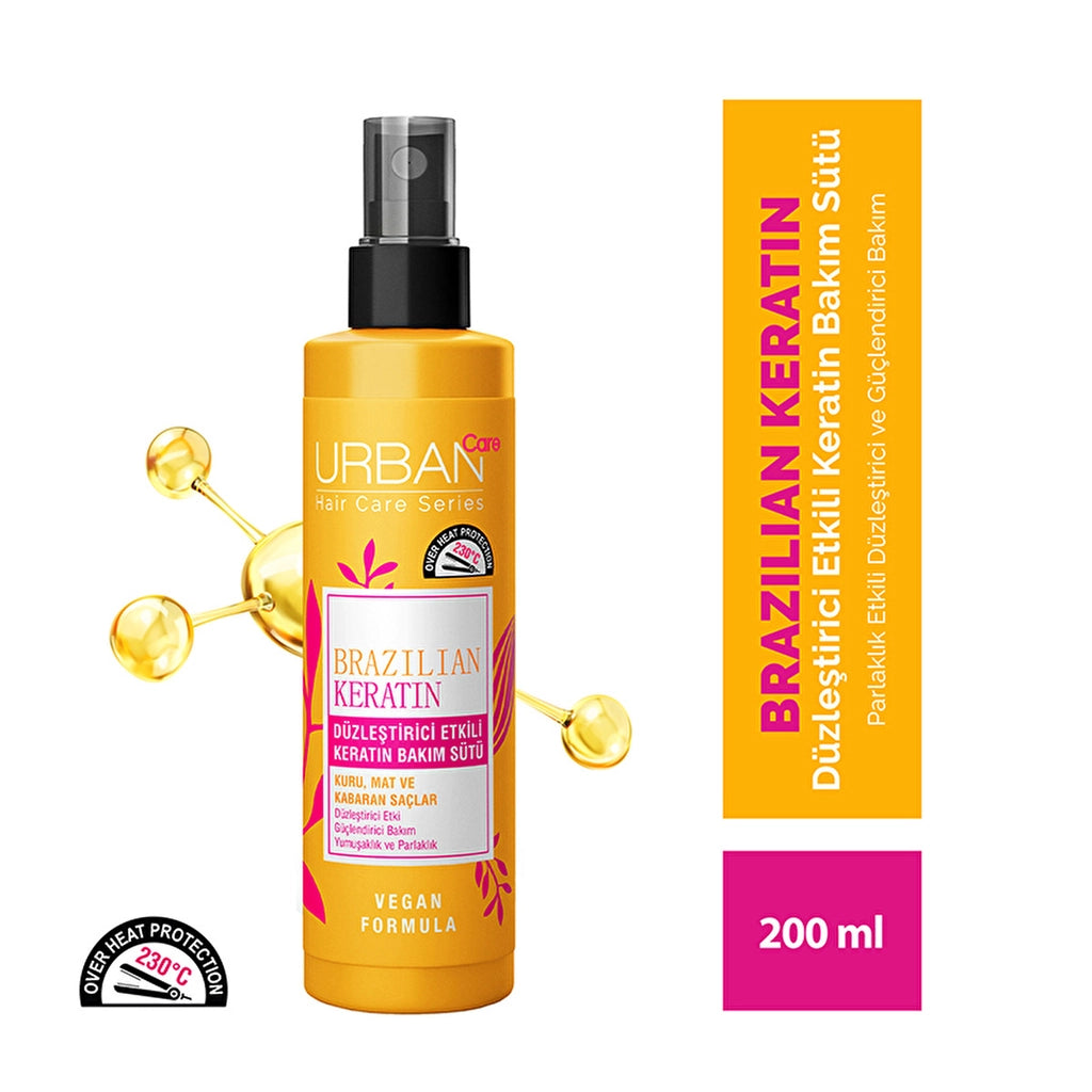 Urban Care Brazilian Keratin Keratin Care Milk with Straightening Effect 200 ml