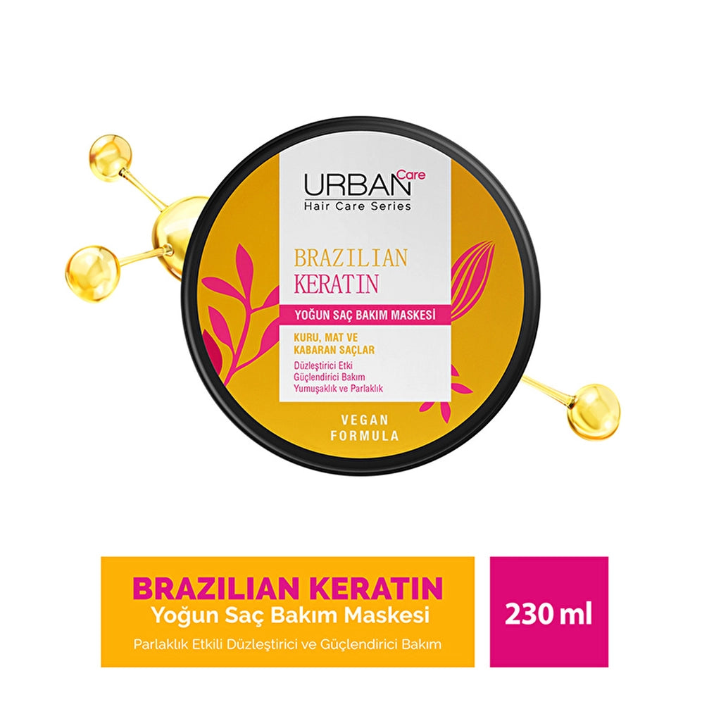 Urban Care Brazilian Keratin Intensive Hair Care Mask with Straightening Effect 230 ml