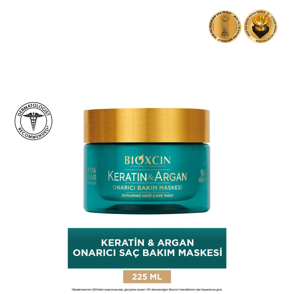 Bioxcin Keratin &amp; Argan Repairing Hair Care Mask 225 ml