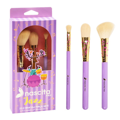 Nascita Jazz 3-Piece Makeup Brush Set