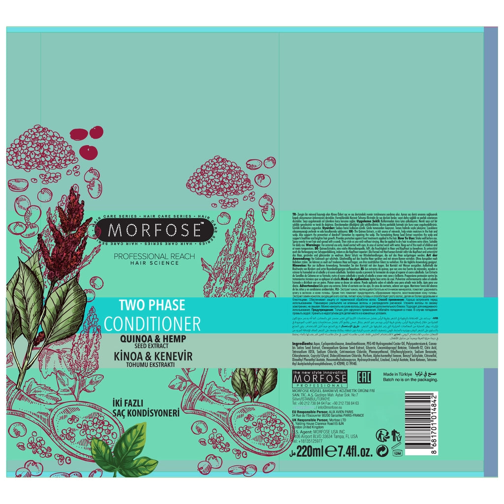 Morfose Quinoa Hemp Dual Phase Blow Dry Water 220 ml