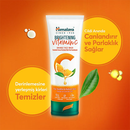 Himalaya Brightening Vitamin C Orange Extract Facial Cleanser 100 ml
