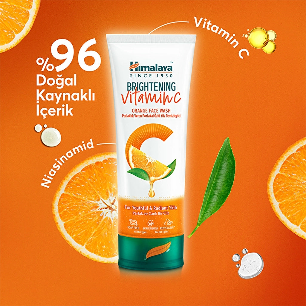 Himalaya Brightening Vitamin C Orange Extract Facial Cleanser 100 ml