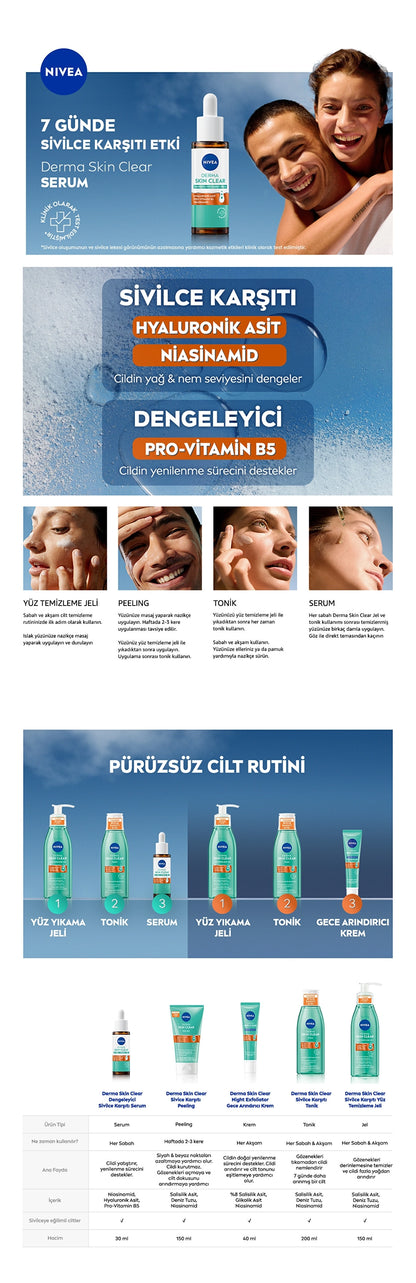 Nivea Derma Skin Clear Balancing and Anti-Acne Serum 30 ml