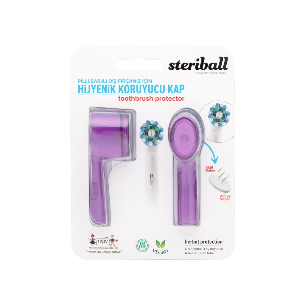 Steriball Hygienic Toothbrush Protection Case for Electric and Battery Operated Toothbrushes (Assorted)
