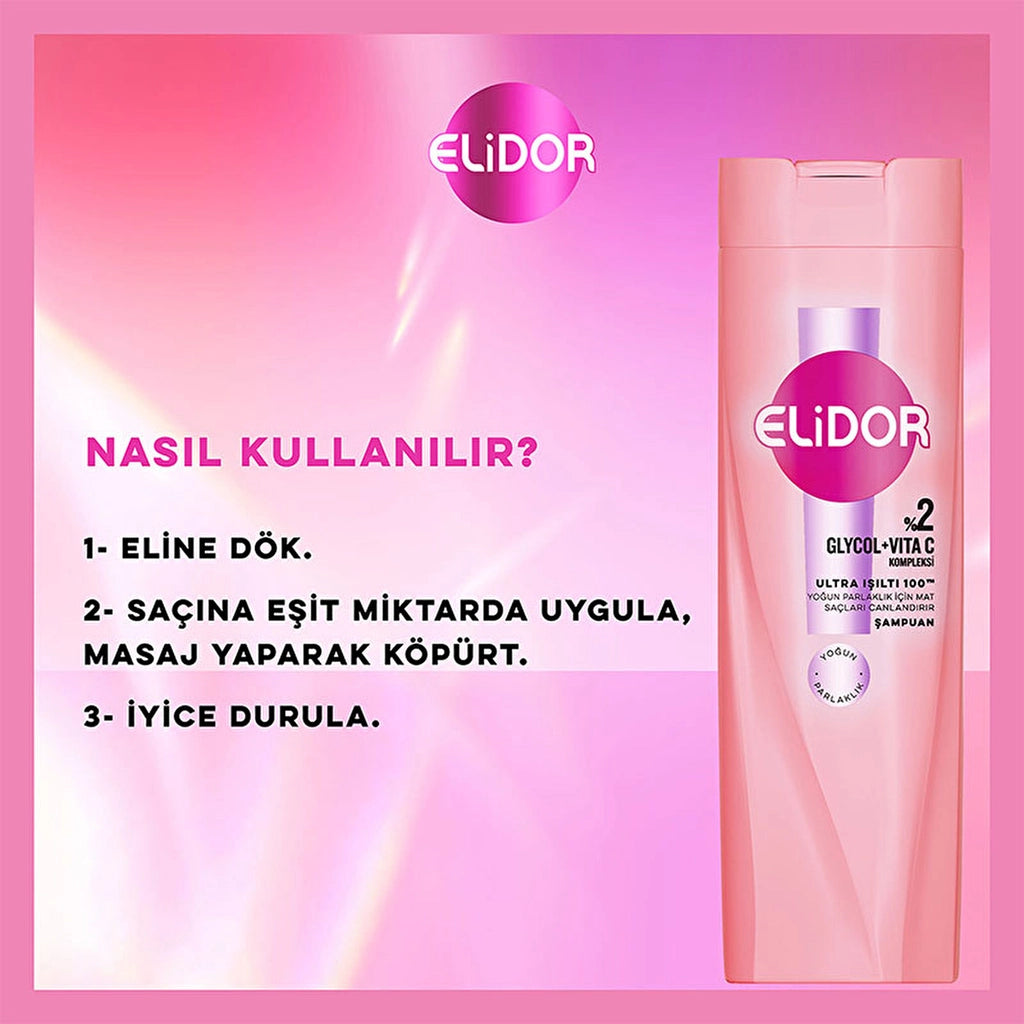 Elidor Ultra Shine Intense Shine Hair Care Shampoo 400 ml