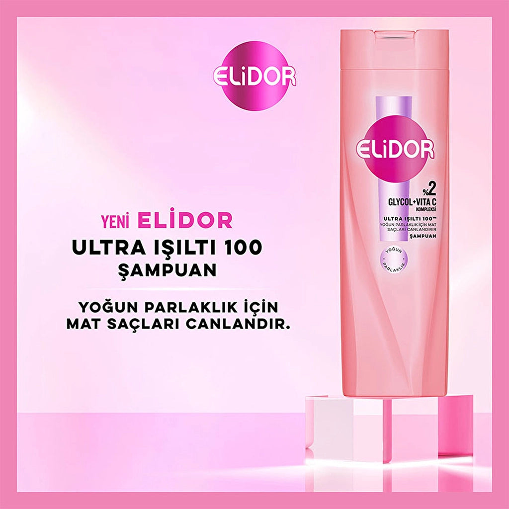 Elidor Ultra Shine Intense Shine Hair Care Shampoo 400 ml