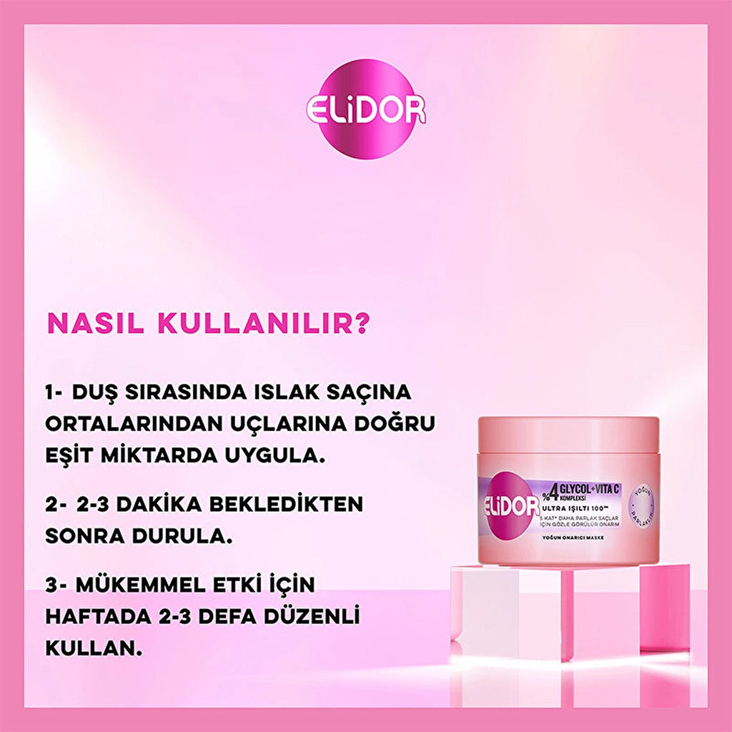 Elidor Ultra Shine Intense Shine Intensive Repair Mask 220 ml