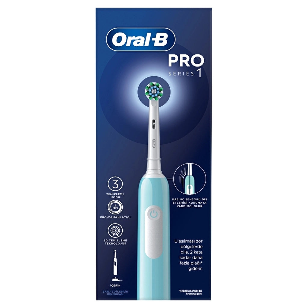 Oral-B Pro Series 1 Blue Electric Toothbrush + Toothbrush Head
