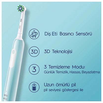 Oral-B Pro Series 1 Blue Electric Toothbrush + Toothbrush Head