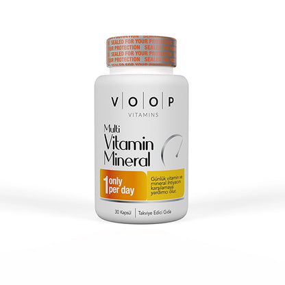 Voop Food Supplement Containing Multivitamins and Minerals 30 Capsules