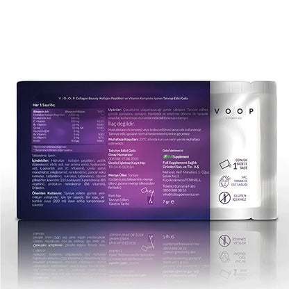 Voop Collagen Beauty Collagen Food Supplement 10 Sachets