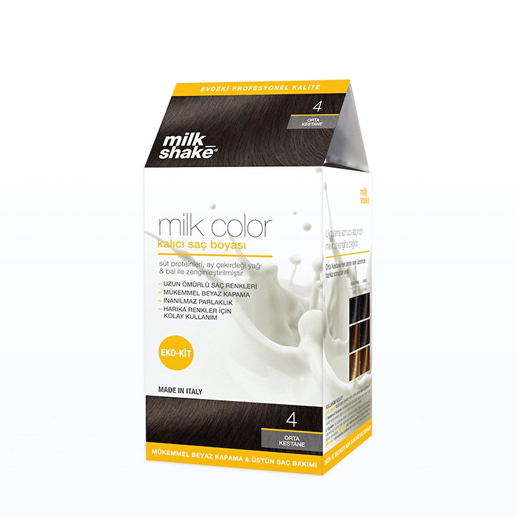 milk_shake Milk Color Eco Permanent Hair Dye Set 8 Light Brunette