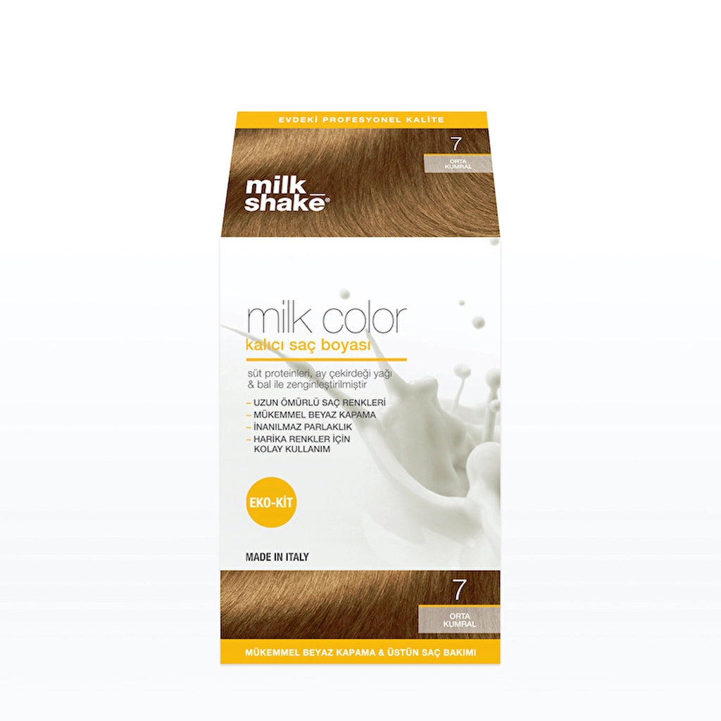 milk_shake Milk Color Eco Permanent Hair Dye Set 7 Medium Brown