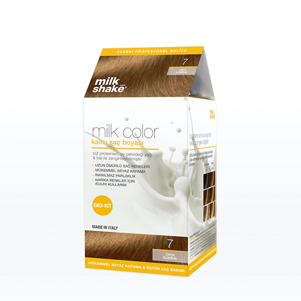 milk_shake Milk Color Eco Permanent Hair Dye Set 8 Light Brunette