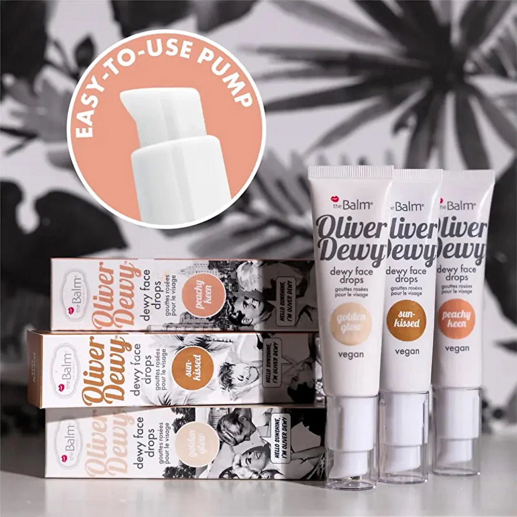 theBalm Oliver Dewy Face Drops Highlighter Sun Kissed