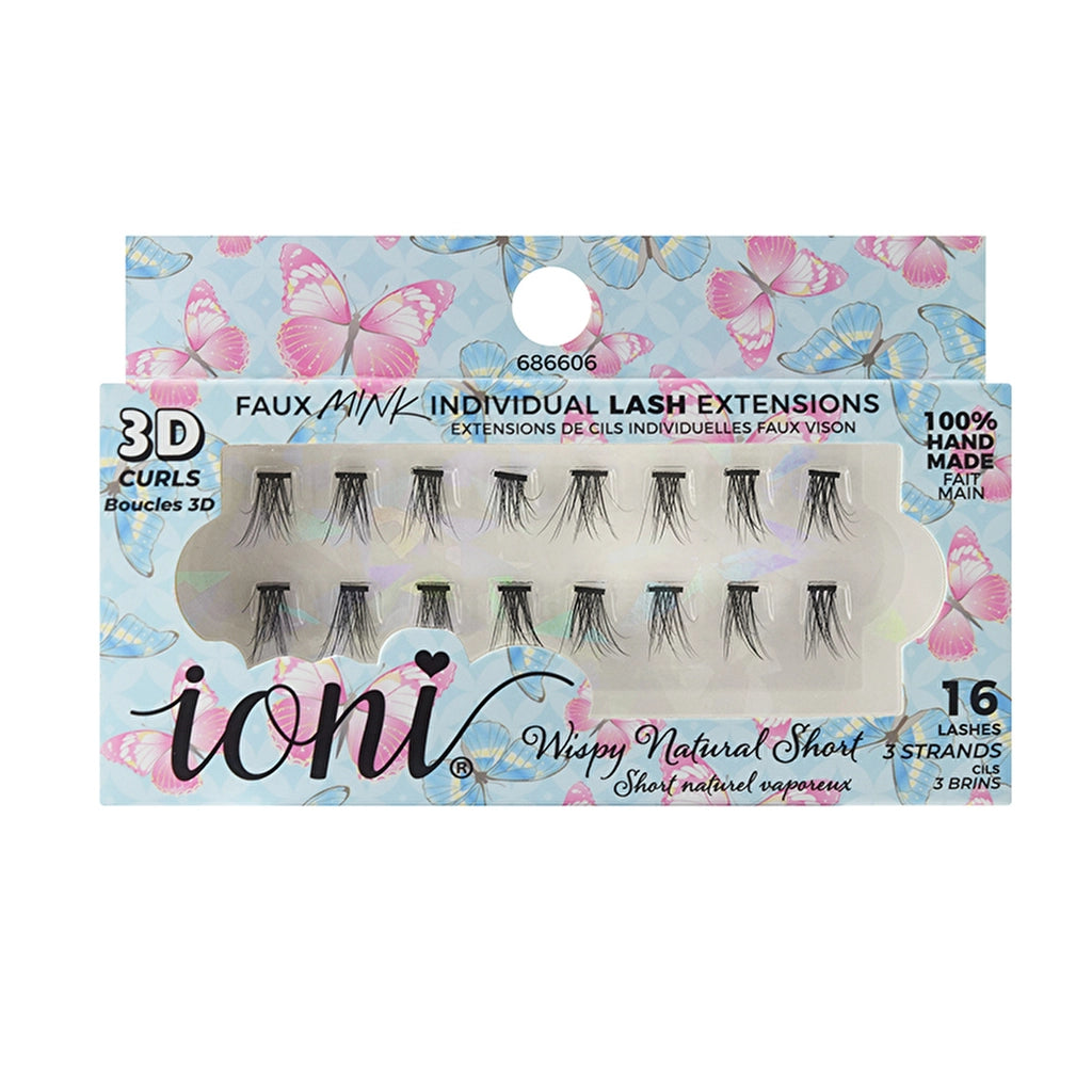 IONI 3D False Eyelash Pieces Wispy Natural 16pcs