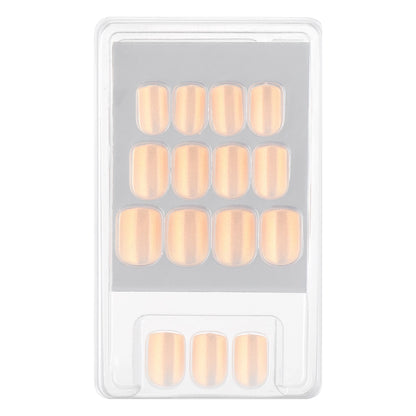 Eklips False Nails Beige Pearl Powder Blunt 24-Piece