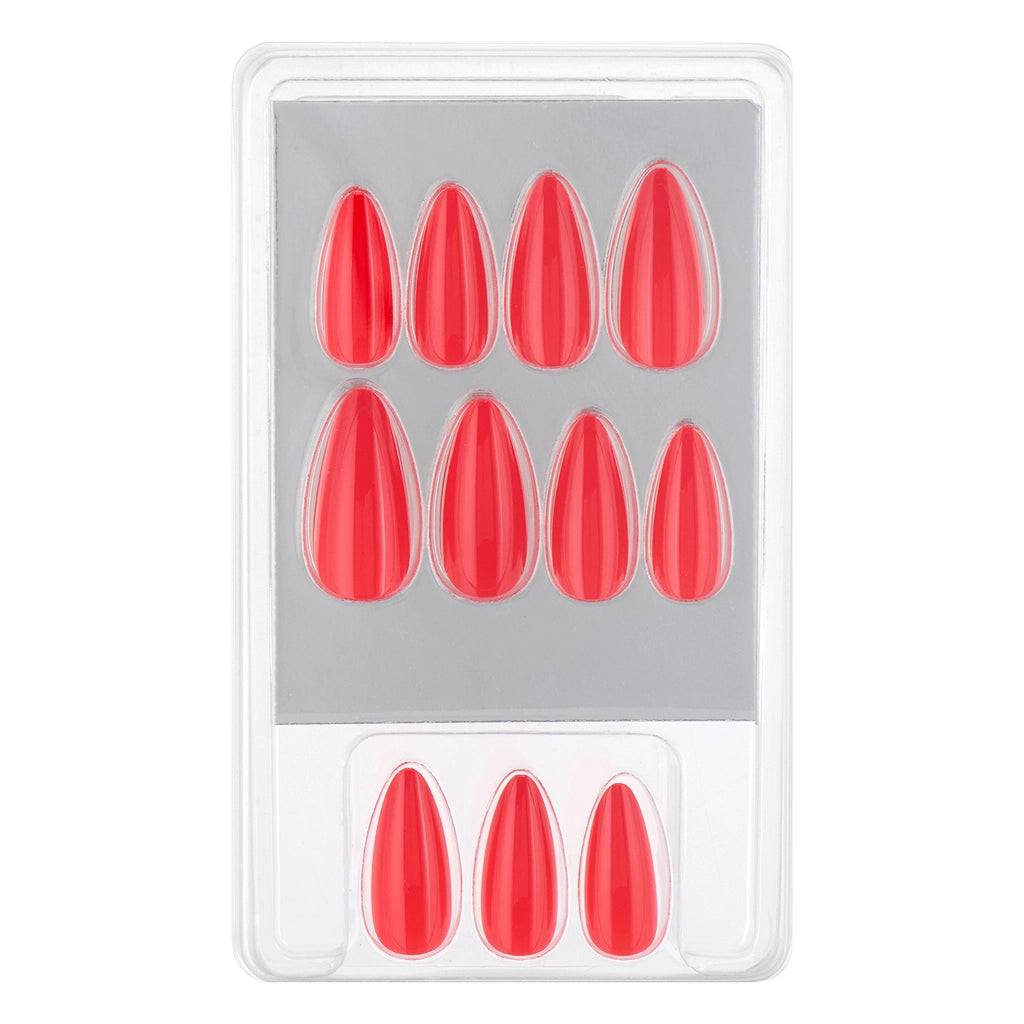Eklips False Nails Red Almond 24-Piece