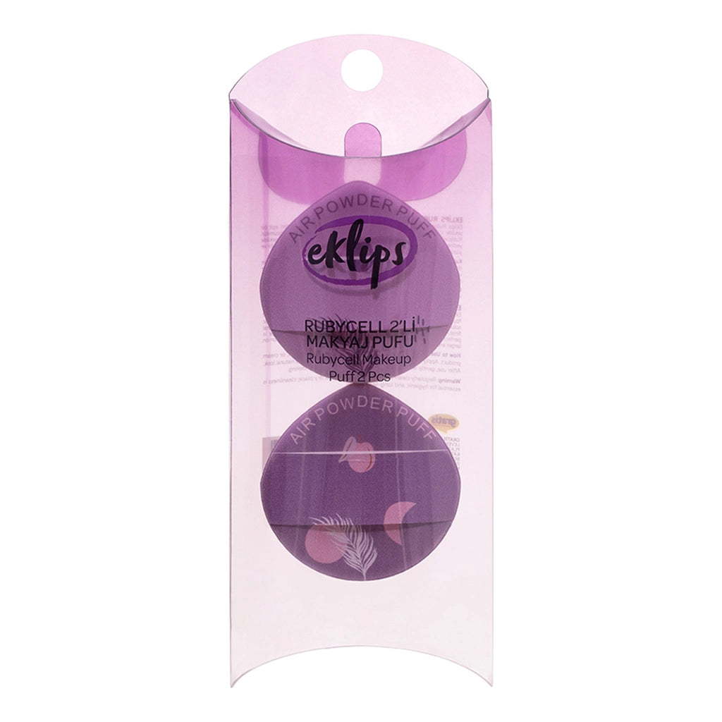 Eklips Makeup Puff 2 Pack Small Rubycell