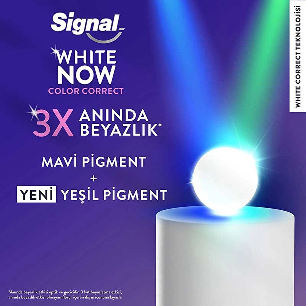 Signal White Now Color Correct Long Lasting Whiteness Toothpaste 75 ml