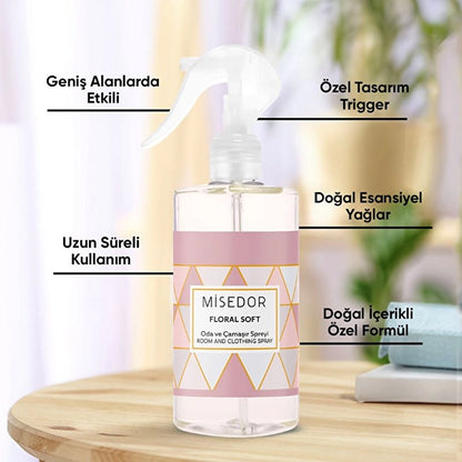 Misedor Floral Soft Room Fragrance and Laundry Perfume 330 ml