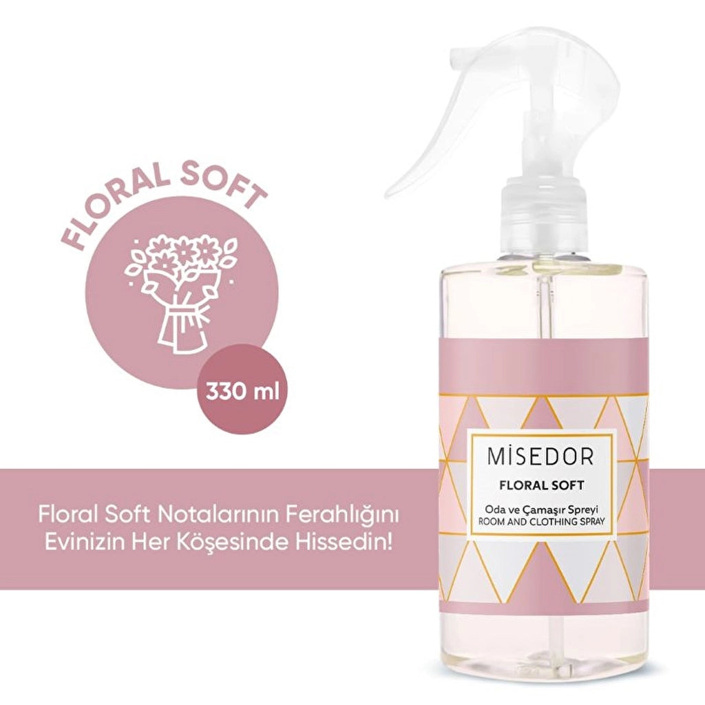 Misedor Floral Soft Room Fragrance and Laundry Perfume 330 ml