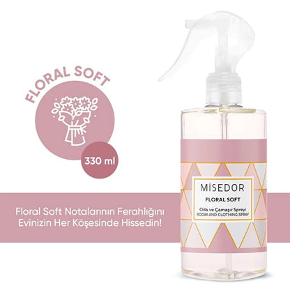 Misedor Floral Soft Room Fragrance and Laundry Perfume 330 ml