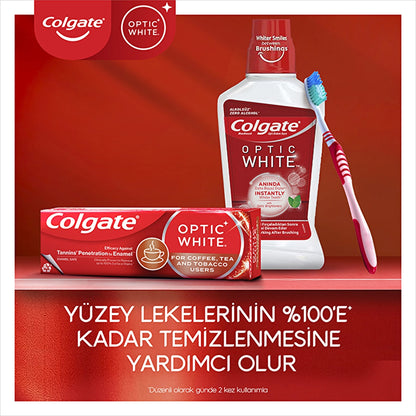Colgate Optic White Toothpaste for Coffee, Tea and Tobacco Users 75 ml