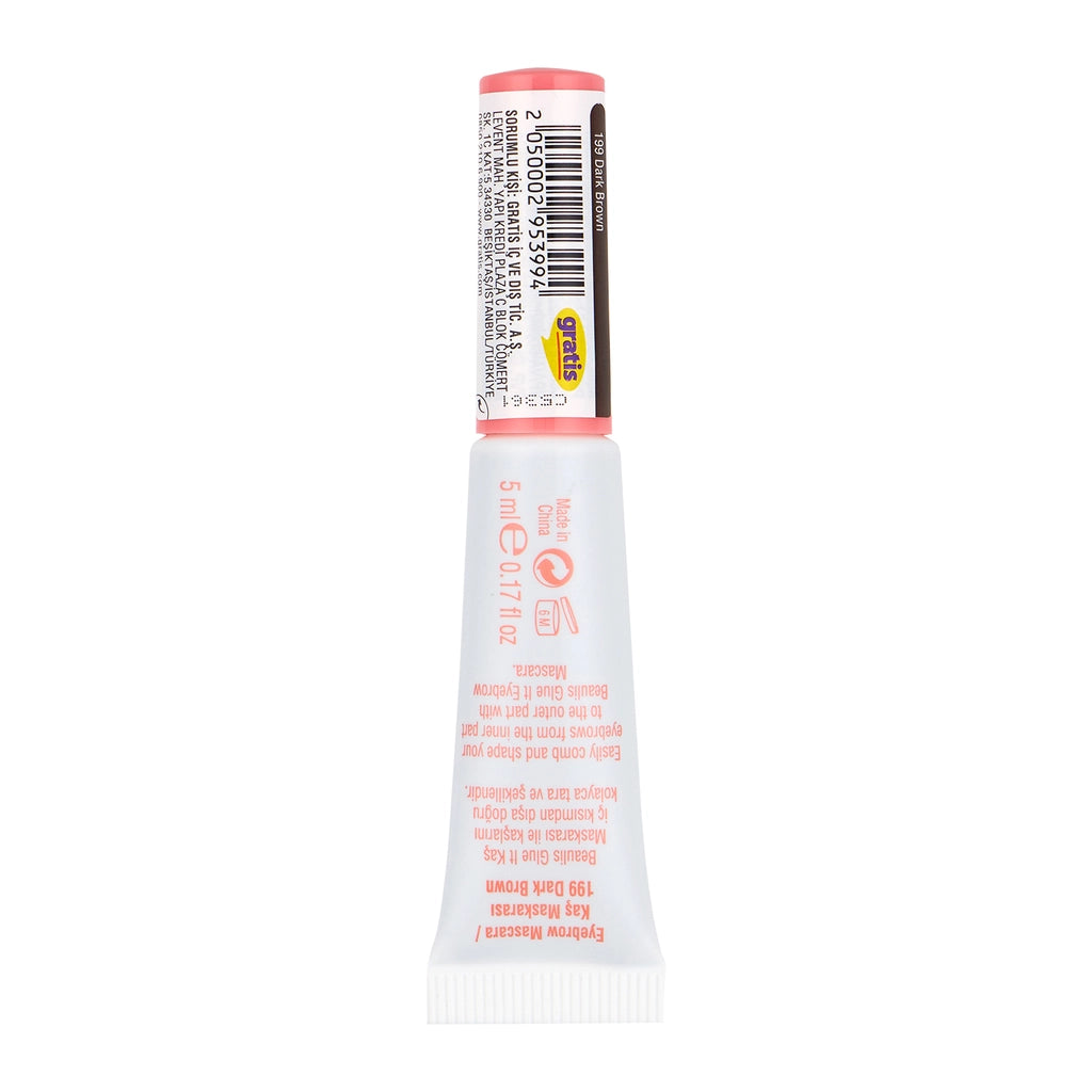 Beaulis Glue It Eyebrow Fixing Eyebrow Mascara 199 Dark Brown