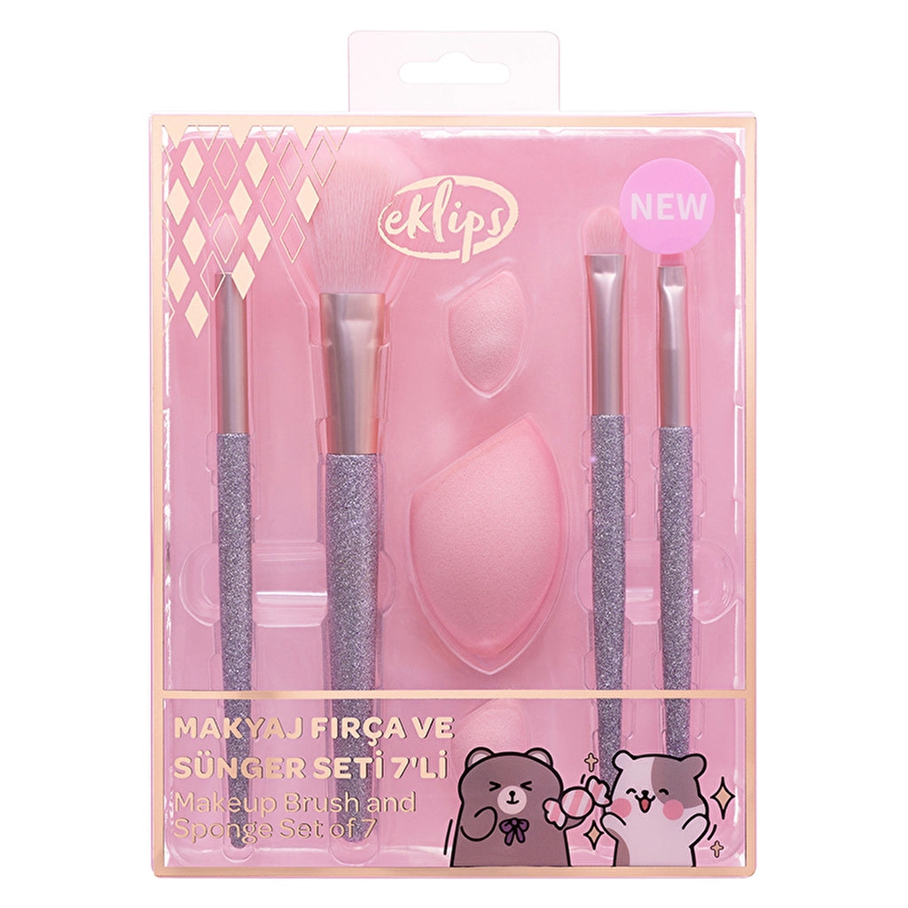 Eklips Character Set of 4 Brush and 3 Sponge