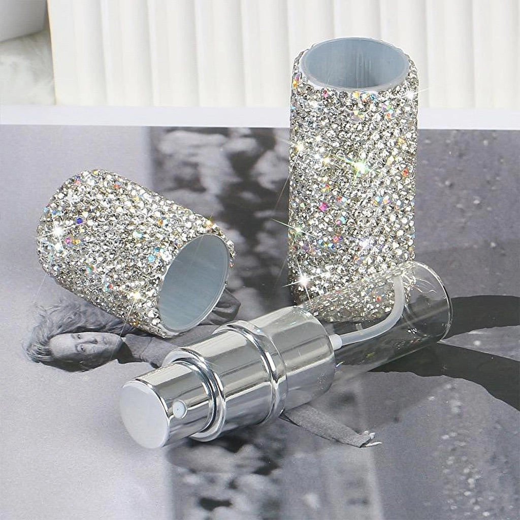 Nucci Rhinestone Printed Refillable Pocket Perfume Spray Bottle 10 ml (Assorted)