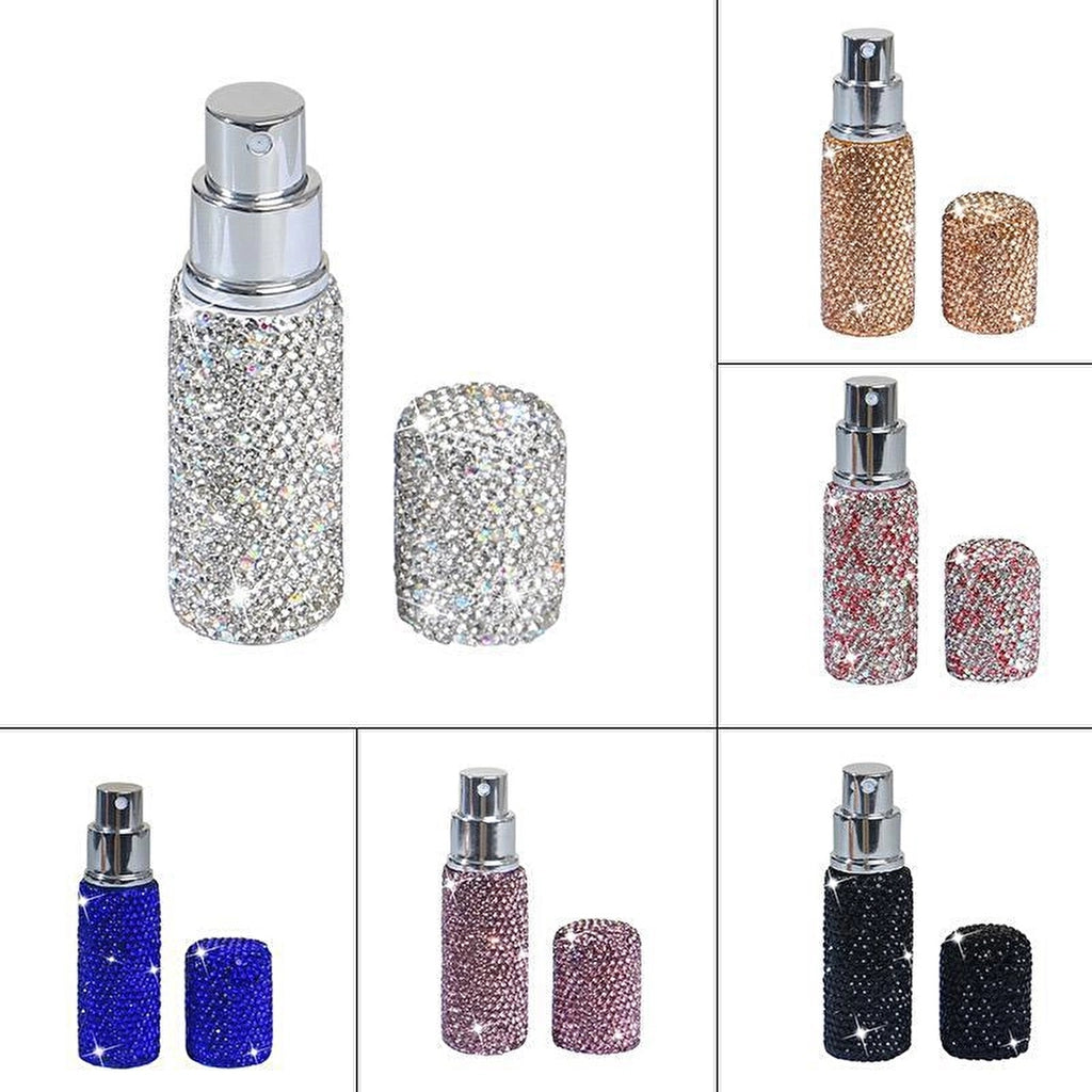 Nucci Rhinestone Printed Refillable Pocket Perfume Spray Bottle 10 ml (Assorted)