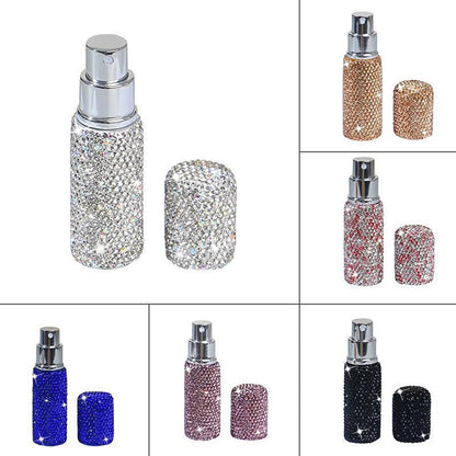Nucci Rhinestone Printed Refillable Pocket Perfume Spray Bottle 10 ml (Assorted)