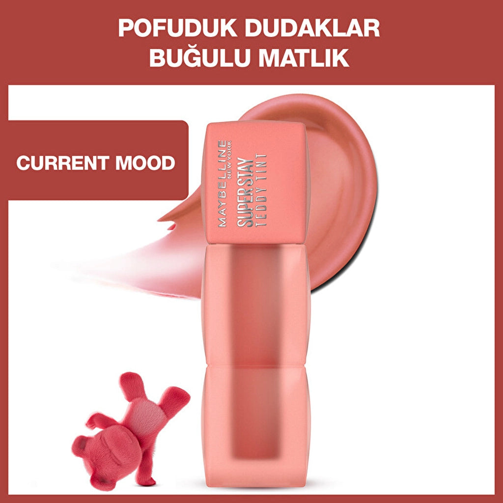 Maybelline Super Stay Teddy Tint Long Lasting Liquid Matte Tint 40 Petalcore