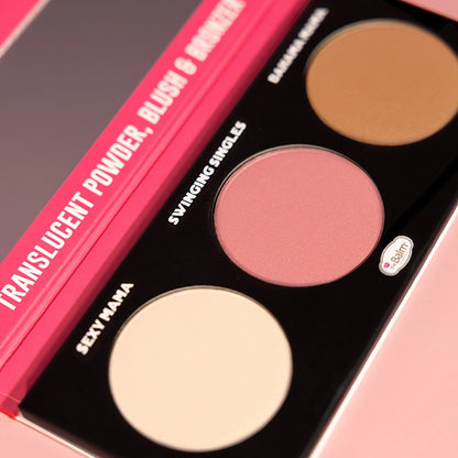 theBalm Powder Trio Face Palette Sexy Mama, Bahama Mama, Swinging Singles Anita Mauve