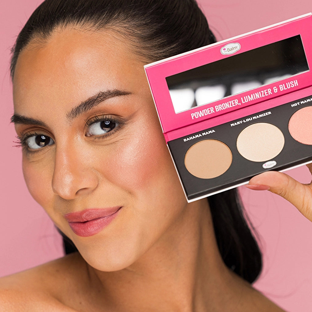 theBalm Powder Trio Face Palette Hot Mama, Bahama Mama, Mary-Lou Manizer