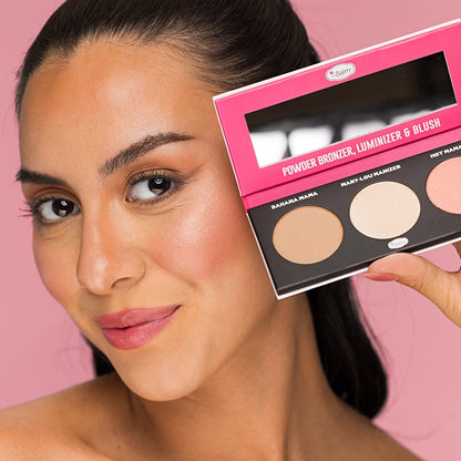 theBalm Powder Trio Face Palette Hot Mama, Bahama Mama, Mary-Lou Manizer