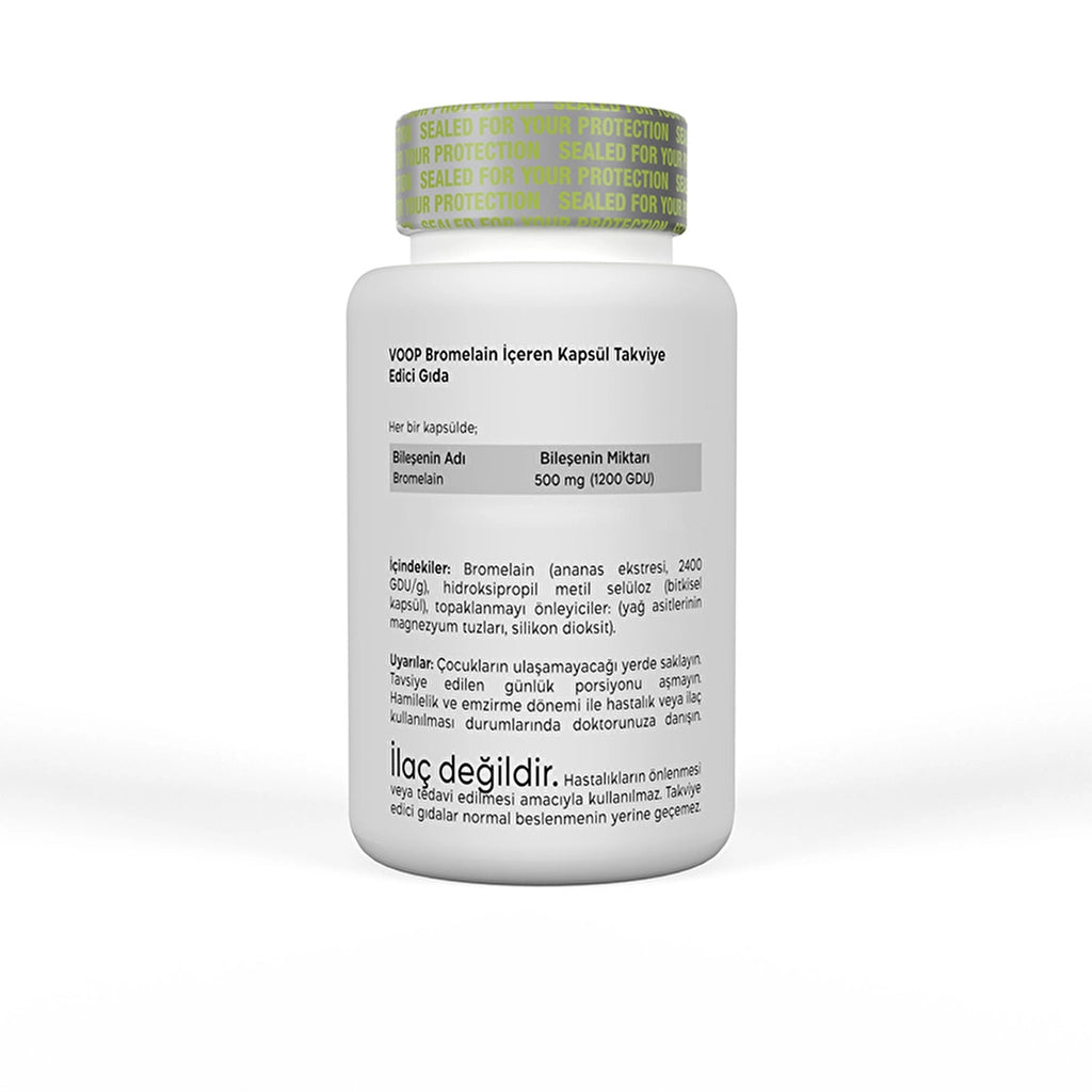 Voop 2400 GDU Food Supplement Containing Bromelain 30 Capsules 500mg